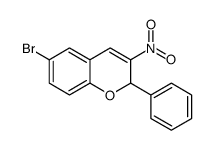 6-Bromo-3-nitro-2-phenyl-2H-1-benzopyran Structure