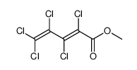 2,3,4,5,5-pentachloro-penta-2,4-dienoic acid methyl ester Structure