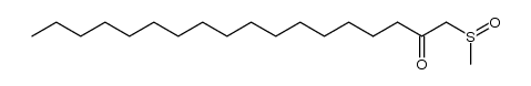 1-methanesulfinyl-octadecan-2-one Structure