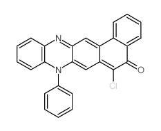 6-chloro-8-phenylnaphtho[1,2-b]phenazin-5-one结构式
