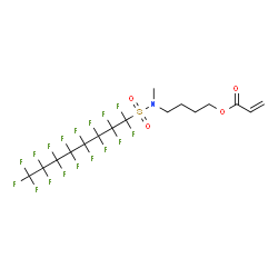 4-[[(heptadecafluorooctyl)sulphonyl]methylamino]butyl acrylate structure