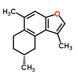 (-)-6,7,8,9-Tetrahydro-1,5,8-trimethylnaphtho[2,1-b]furan Structure