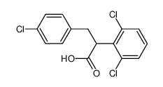 4-chloro-α-(2,6-dichlorophenyl)benzenepropanoic acid Structure