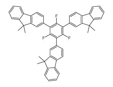 2-[3,5-bis(9,9-dimethylfluoren-2-yl)-2,4,6-trifluorophenyl]-9,9-dimethylfluorene Structure