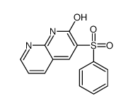 3-(benzenesulfonyl)-1H-1,8-naphthyridin-2-one结构式
