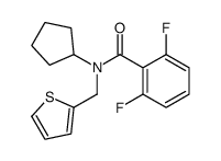 Benzamide, N-cyclopentyl-2,6-difluoro-N-(2-thienylmethyl)- (9CI) structure
