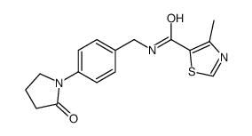 5-Thiazolecarboxamide,4-methyl-N-[[4-(2-oxo-1-pyrrolidinyl)phenyl]methyl]-(9CI) structure