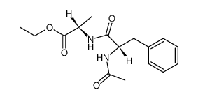 ethyl N-acetyl-L-phenylalanyl-L-alaninate结构式