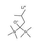 lithium 1,1-bis-trimethylsilanyl-3-methyl-butoxide Structure