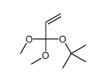 2-(1,1-dimethoxyprop-2-enoxy)-2-methylpropane Structure