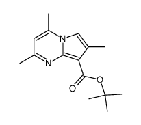 2,4,7-trimethyl-pyrrolo[1,2-a]pyrimidine-8-carboxylic acid tert-butyl ester Structure