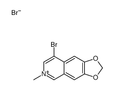 8-bromo-6-methyl-[1,3]dioxolo[4,5-g]isoquinolin-6-ium,bromide结构式