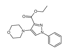 ethyl 4-morpholin-4-yl-1-phenylpyrazole-3-carboxylate Structure