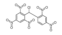 2-[chloro-(2,4-dinitrophenyl)methyl]-1,3,5-trinitrobenzene结构式