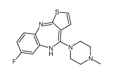 7-fluoro-4-(4-methylpiperazin-1-yl)-5H-thieno[3,2-c][1,5]benzodiazepine结构式