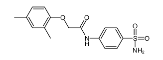 2-(2,4-dimethylphenoxy)-N-(4-sulfamoylphenyl)acetamide结构式