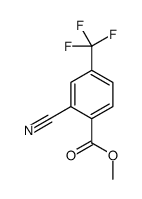 methyl 2-cyano-4-(trifluoromethyl)benzoate结构式