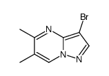3-bromo-5,6-dimethylpyrazolo[1,5-a]pyrimidine结构式