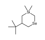 5-tert-Butyl-3,3-dimethyl-1-selena-3-silacyclohexane结构式