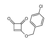 3-[(4-chlorophenyl)methoxy]cyclobut-3-ene-1,2-dione Structure