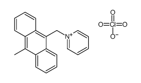 1-[(10-methylanthracen-9-yl)methyl]pyridin-1-ium,perchlorate Structure