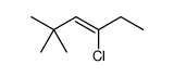 4-chloro-2,2-dimethylhex-3-ene Structure