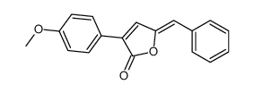 5-benzylidene-3-(4-methoxyphenyl)furan-2-one结构式