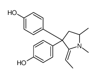 4-[2-ethylidene-3-(4-hydroxyphenyl)-1,5-dimethylpyrrolidin-3-yl]phenol Structure