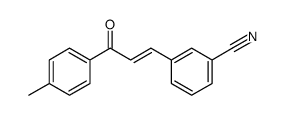 3-[3-(4-methylphenyl)-3-oxoprop-1-enyl]benzonitrile结构式