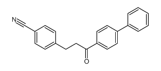 4-[3-oxo-3-(4-phenylphenyl)propyl]benzonitrile结构式