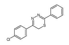 5-(4-chlorophenyl)-2-phenyl-6H-1,3,4-thiadiazine Structure