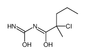 N-carbamoyl-2-chloro-2-methylpentanamide结构式