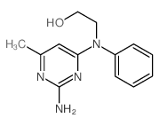 Ethanol,2-[(2-amino-6-methyl-4-pyrimidinyl)phenylamino]-结构式