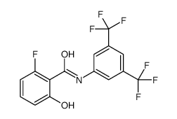 N-[3,5-bis(trifluoromethyl)phenyl]-2-fluoro-6-hydroxybenzamide结构式