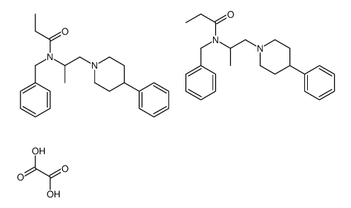 N-benzyl-N-[1-(4-phenylpiperidin-1-yl)propan-2-yl]propanamide,oxalic acid Structure