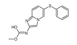 methyl N-(6-phenylsulfanylimidazo[1,2-a]pyridin-2-yl)carbamate结构式