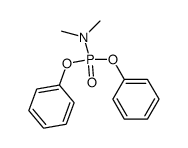 diphenyl N-dimethylamidophosphate Structure