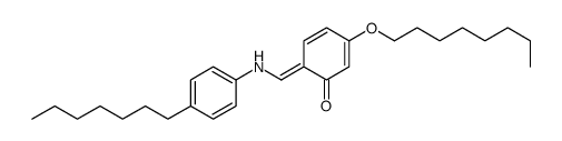 6-[(4-heptylanilino)methylidene]-3-octoxycyclohexa-2,4-dien-1-one Structure
