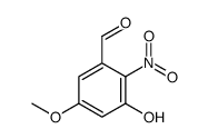 3-hydroxy-5-methoxy-2-nitrobenzaldehyde Structure