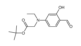 [Ethyl-(4-formyl-3-hydroxy-phenyl)-amino]-acetic acid tert-butyl ester结构式