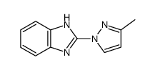 1H-Benzimidazole,2-(3-methyl-1H-pyrazol-1-yl)-(9CI) structure