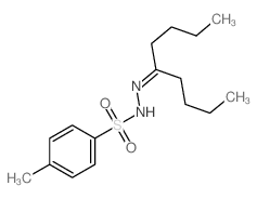 Benzenesulfonic acid,4-methyl-, 2-(1-butylpentylidene)hydrazide结构式