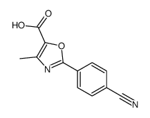 2-(4-cyanophenyl)-4-methyl-1,3-oxazole-5-carboxylic acid Structure