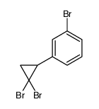 1-bromo-3-(2,2-dibromocyclopropyl)benzene结构式