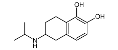 6-(propan-2-ylamino)-5,6,7,8-tetrahydronaphthalene-1,2-diol Structure