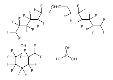 2,2,3,3,4,4,5,5,6,6,7,7-dodecafluoroheptan-1-ol,phosphorous acid结构式