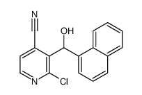 4-Pyridinecarbonitrile,2-chloro-3-(hydroxy-1-naphthalenylmethyl)- structure