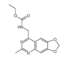 (6-methyl-[1,3]dioxolo[4,5-g]quinazolin-8-ylmethyl)-carbamic acid ethyl ester结构式