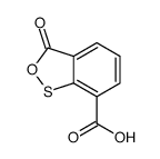 3-oxo-2,1-benzoxathiole-7-carboxylic acid Structure