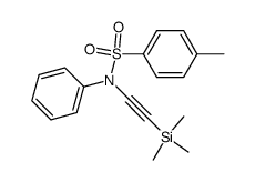 4-methyl-N-phenyl-N-trimethylsilanylethynylbenzenesulfonamide Structure